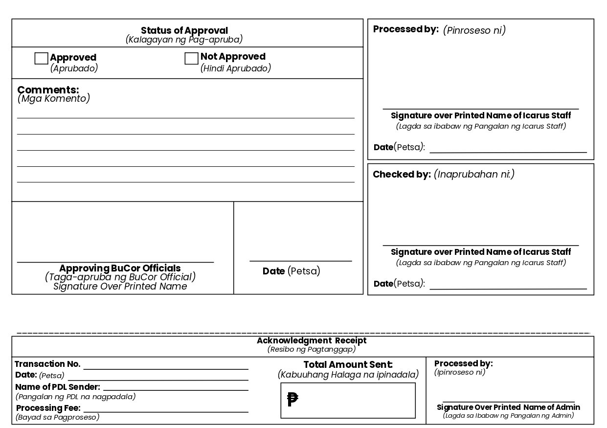 Request for Fund Transfer Form Page 2