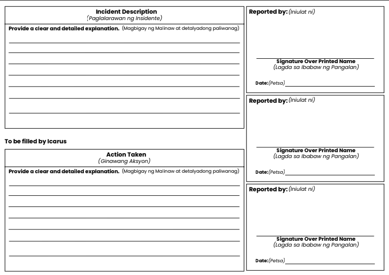 Incident Report Form Page 2
